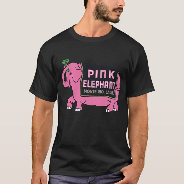 Camiseta Elefante Rosa (Frente)