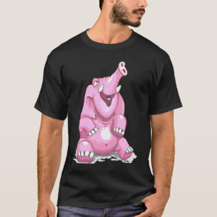 Camiseta Elefante Rosa