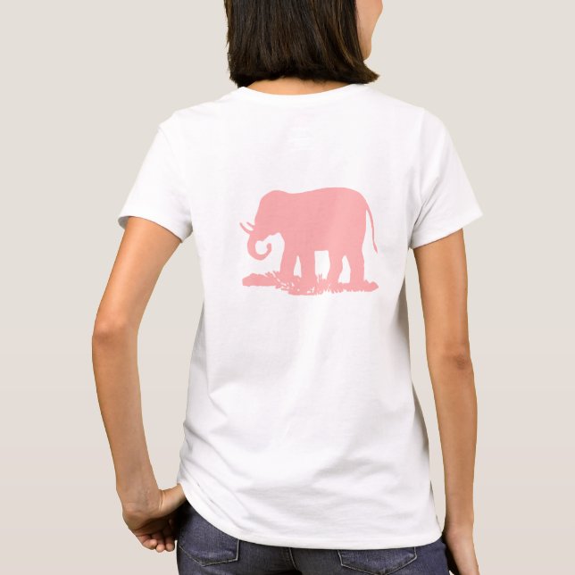 Camiseta Elefante Rosa (Verso)
