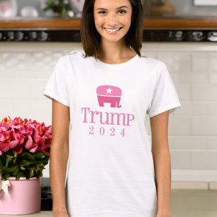 Camiseta Elefante Rosa Trump 2020