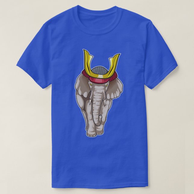 Camiseta Elefante Samurai Artes Marciais (Frente do Design)