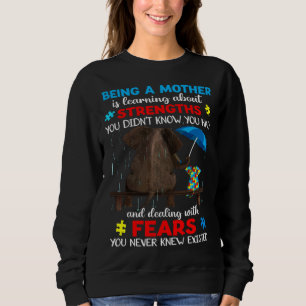 Camiseta Elefante Sendo Uma Mãe Consciência do Autismo Para