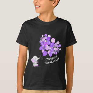 Camiseta Elefante soprando balões sobre overdose consciênci
