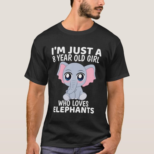 Camiseta Elefante Sou Apenas Um 8 (Frente)