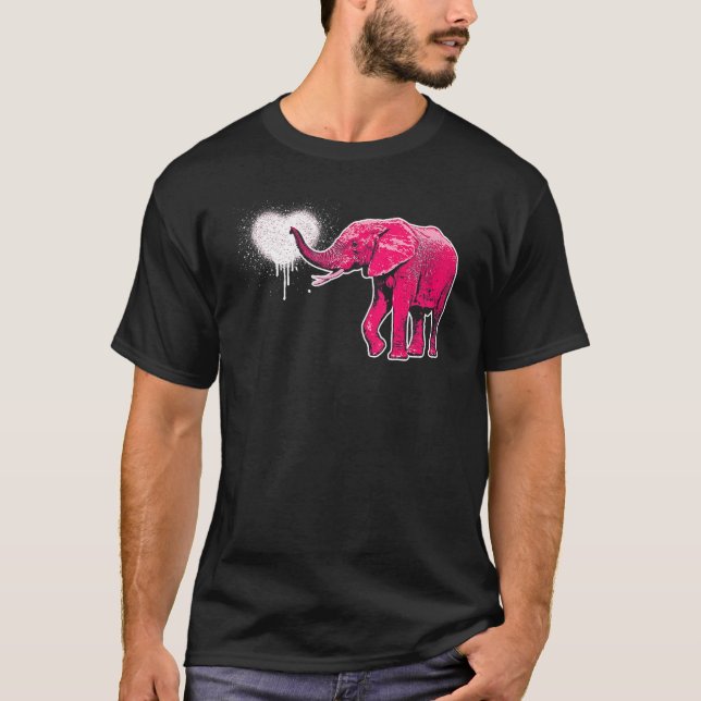 Camiseta Elefante Spray Love (Frente)