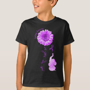 Camiseta Elefante Sunflower Faith Esperança Luta Contra Epi