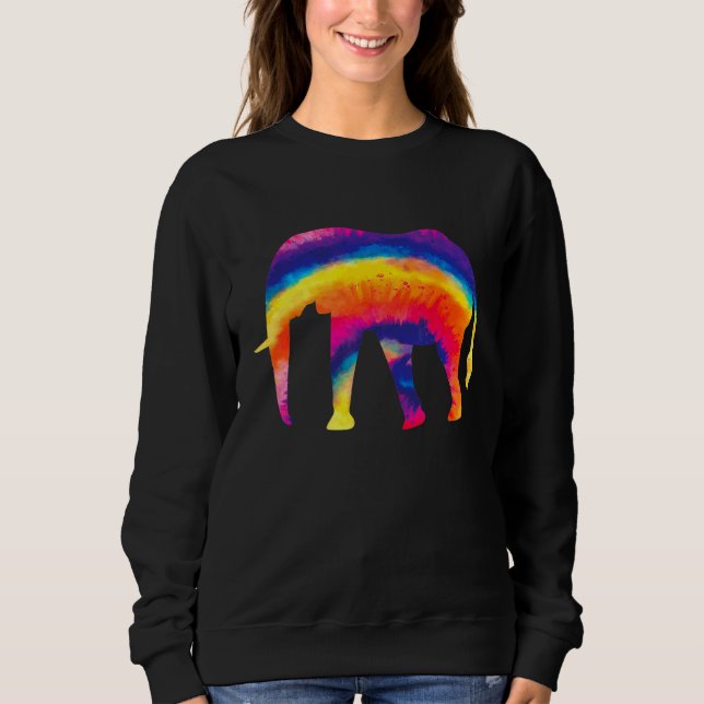 Camiseta Elefante Tie Dye Hippie (Frente)