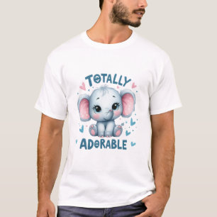Camiseta Elefante Totalmente Adorável – Animal Fofo Kawaii