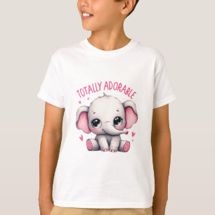 Camiseta Elefante Totalmente Adorável Arte Fofa