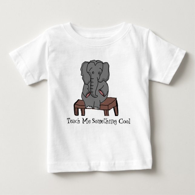 Camiseta Elefante vai para a escola terça (Frente)