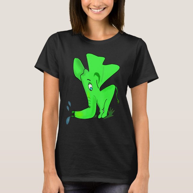 Camiseta Elefante Verde (Frente)