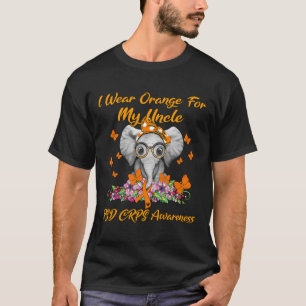 Camiseta Elefante Visto Laranja Para Meu Tio RSD CRPS