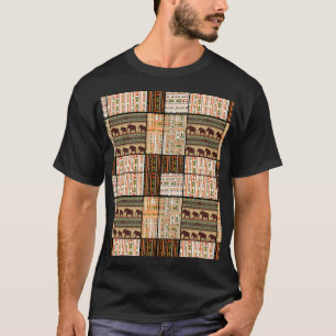 Camiseta Elefantes Africanos de Patches: Textura Ornamental