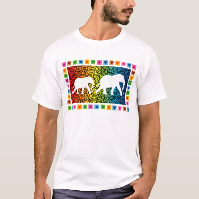 Camiseta Elefantes brancos (Frente)