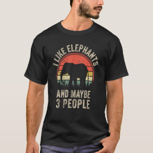 Camiseta Elefantes Design de Arte Engraçada Zoo An