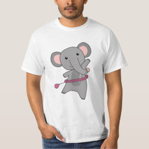 Camiseta Elefantes O Elefante De Hoop Inteligente De Huller