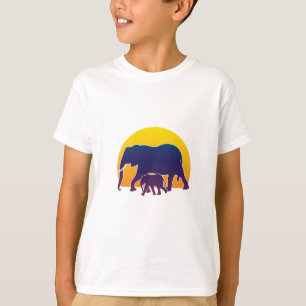 Camiseta Elefantes Sunset