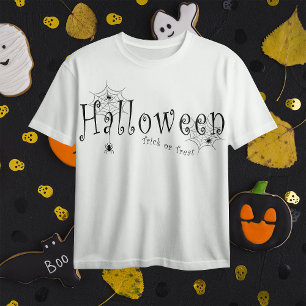 Camiseta Elegância Assustadora: Design de Teia de Aranha pa