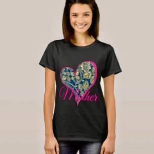 Camiseta Elegância Azul Dourada