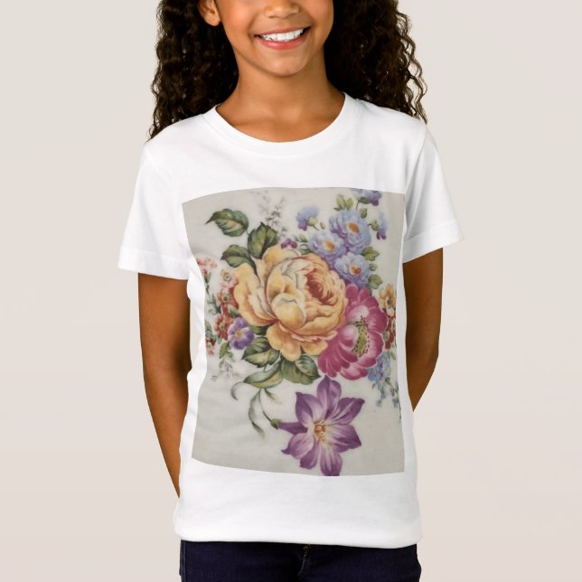 Camiseta Elegância: Camiseta-T De Crianças Inspiradas Em Po (Frente)