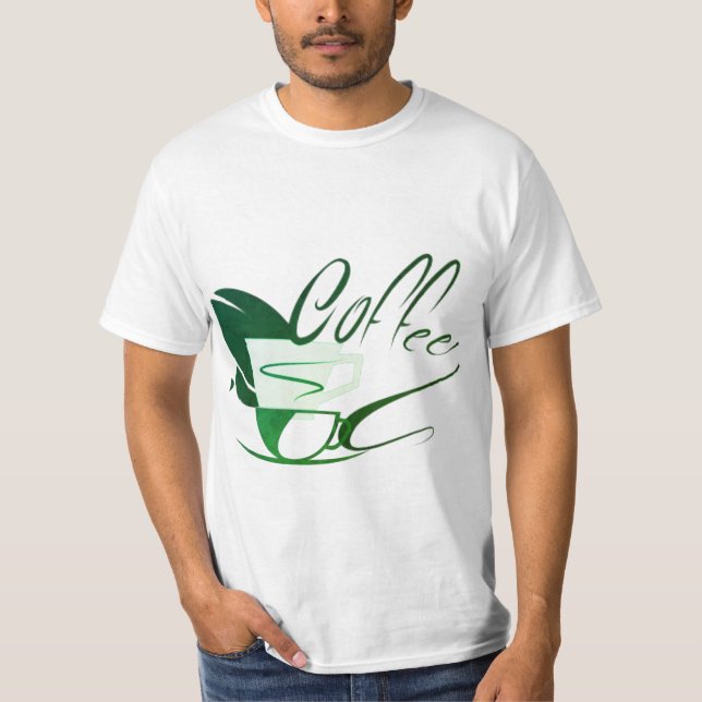 Camiseta Elegância criada: Na moda Coffee Mug Design (Frente)