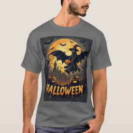 Camiseta Elegância de Eerie: Mística de Halloween