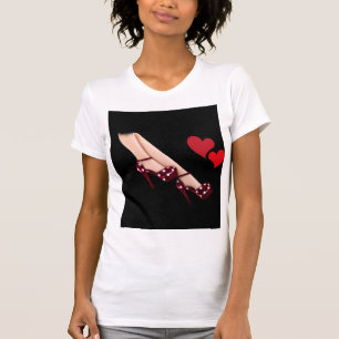 Camiseta "Elegância de saltos altos"