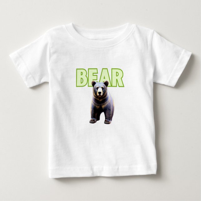 Camiseta Elegância de Urso: Design de Perca Icônica (Frente)
