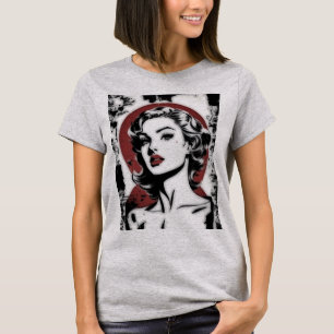 Camiseta Elegância do eterno: Filme Noir Femme Tee
