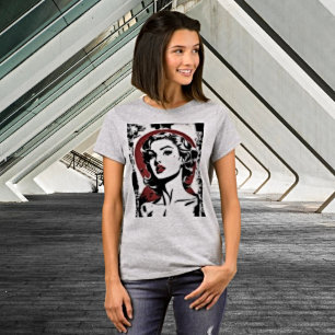 Camiseta Elegância do eterno: Filme Noir Femme Tee