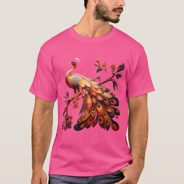 Camiseta Elegância em penas (Frente)