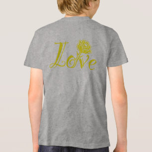 Camiseta Elegância Floral: Amor Ilustrado com Rosa