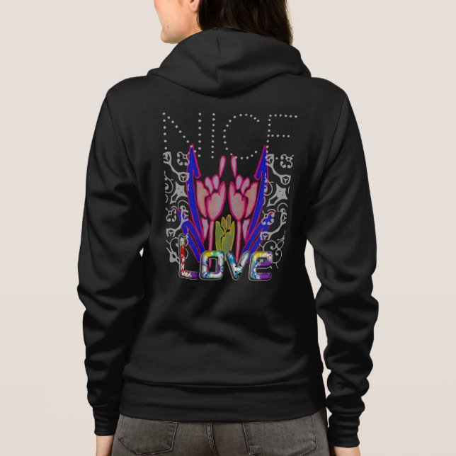 Camiseta Elegância Floral: O Hoodie De Crianças Bonitas E S (Verso)