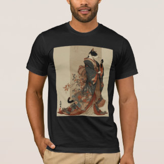 Camiseta "Elegância Graciosa" Gato Japonês em Arte de Quimo