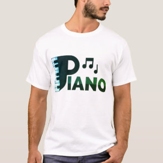 Camiseta Elegância Melódica: Design de Música Piano