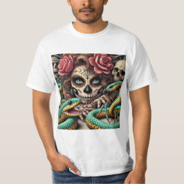 Camiseta Elegancia Mortal: Catrina en el Día de Muertos