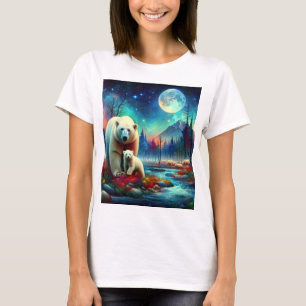 Camiseta Elegância Polar Sob A Lua