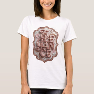 Camiseta ELEGÂNCIA Rosa JOVIAL Motivo Artístico