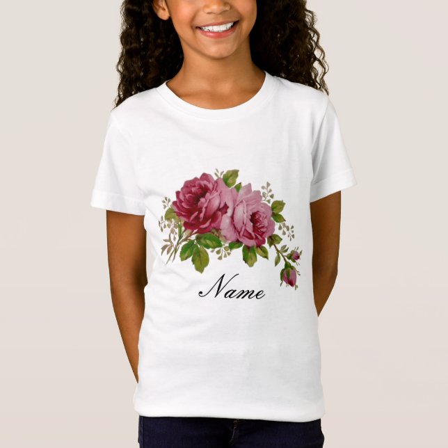 Camiseta Elegância Rosa Pink  (Frente)