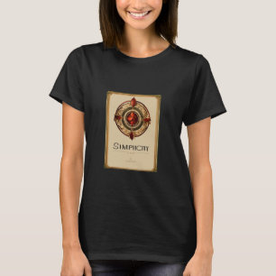 Camiseta "Elegância sem esforço: Tee de Simplicidade Femini