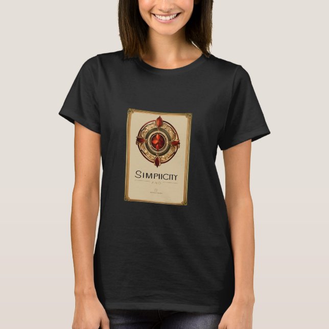 Camiseta "Elegância sem esforço: Tee de Simplicidade Femini (Frente)