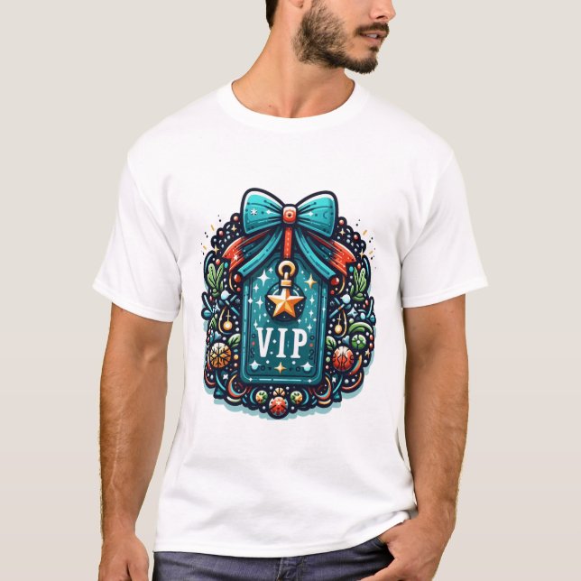 Camiseta Elegância VIP Festiva (Frente)