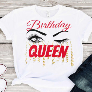 Camiseta Elegant Birthday Queen 18th   21st   30th   40th