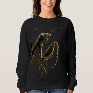 Camiseta Élégant Mante Religieuse Noir et Or sweat