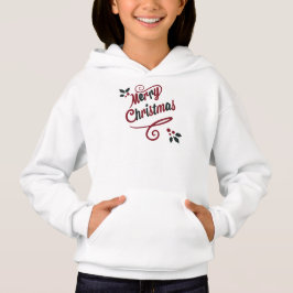 Camiseta Elegant Merry Christmas Script Hoodie