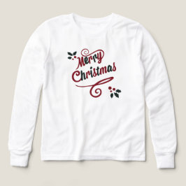Camiseta Elegant Merry Christmas Script Hoodie