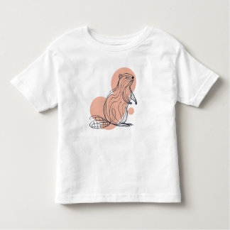 Camiseta Elegant Pink Beaver for Kids | Premium Minimalist 