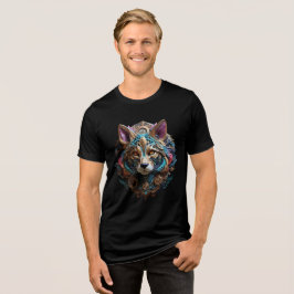 Camiseta Elegant Steampunk Cat Wall Art