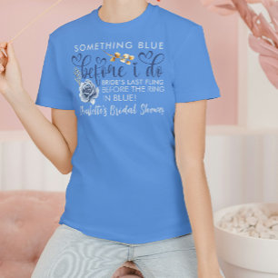 Camiseta Elegante Algo Azul Antes de Eu Fazer Chá de Bebê d
