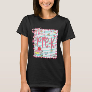 Camiseta Elegante Arco Coquete Pré-Escolar de Volta às Aula